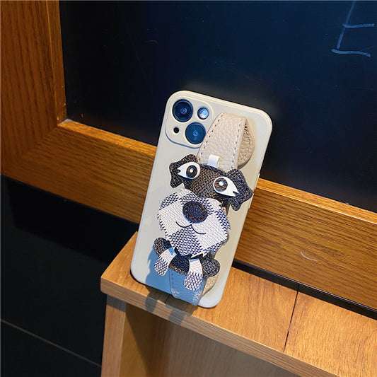 Schnauzer Wrist Strap iPhone Case