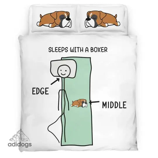 Sleeps With a Boxer Bedding Set