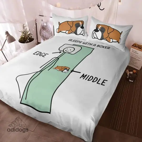 Sleeps With a Boxer Bedding Set