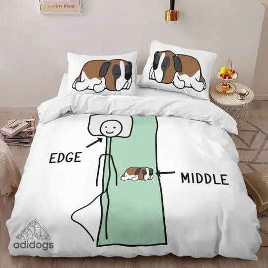 Sleeps With a St. Bernard Bedding Set