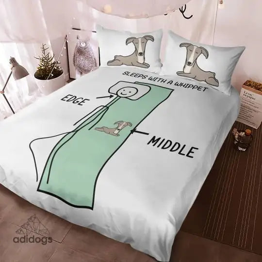 Sleeps With a Whippet Bedding Set