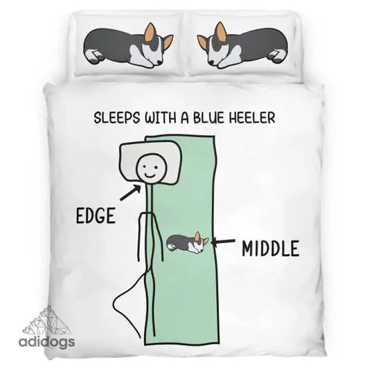 Sleeps With a Blue Heeler Bedding Set