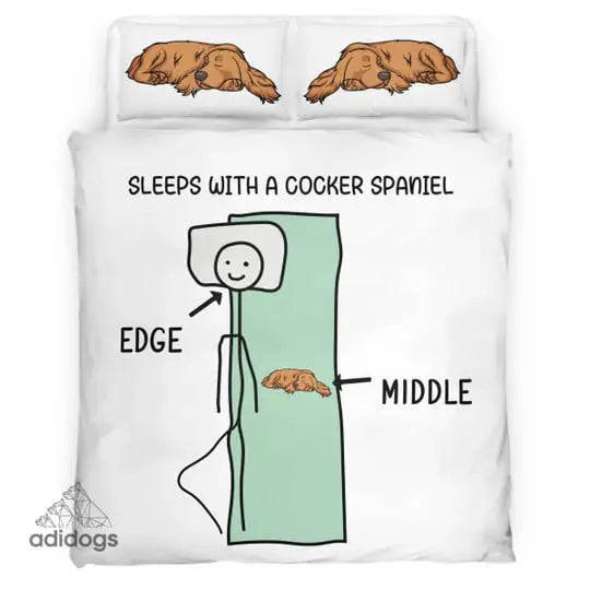 Sleeps With a Cocker Spaniel Bedding Set