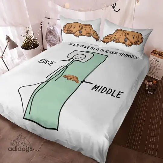 Sleeps With a Cocker Spaniel Bedding Set