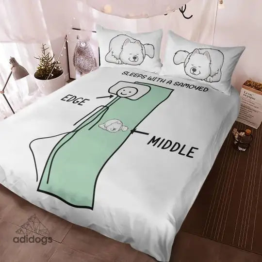 Sleeps With a Samoyed Bedding Set