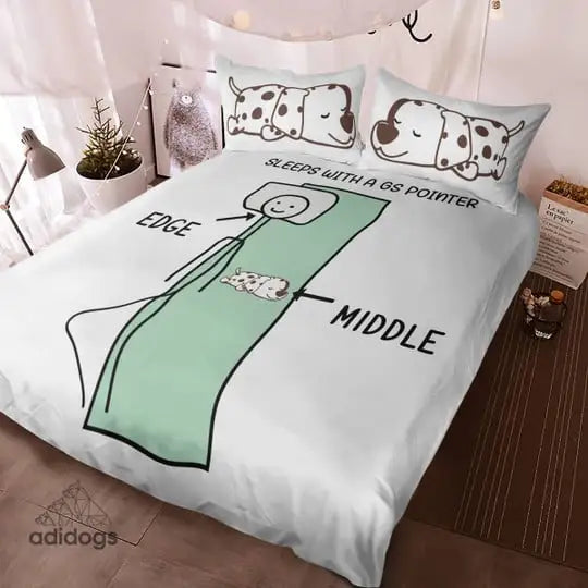 Sleeps With a GS Pointer Bedding Set