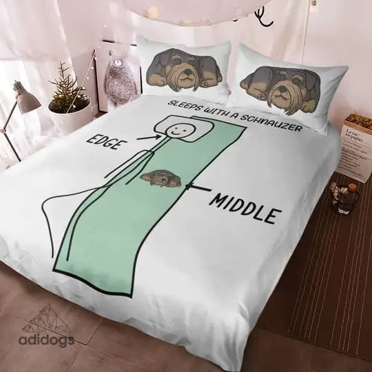 Sleeps With a Schnauzer Bedding Set