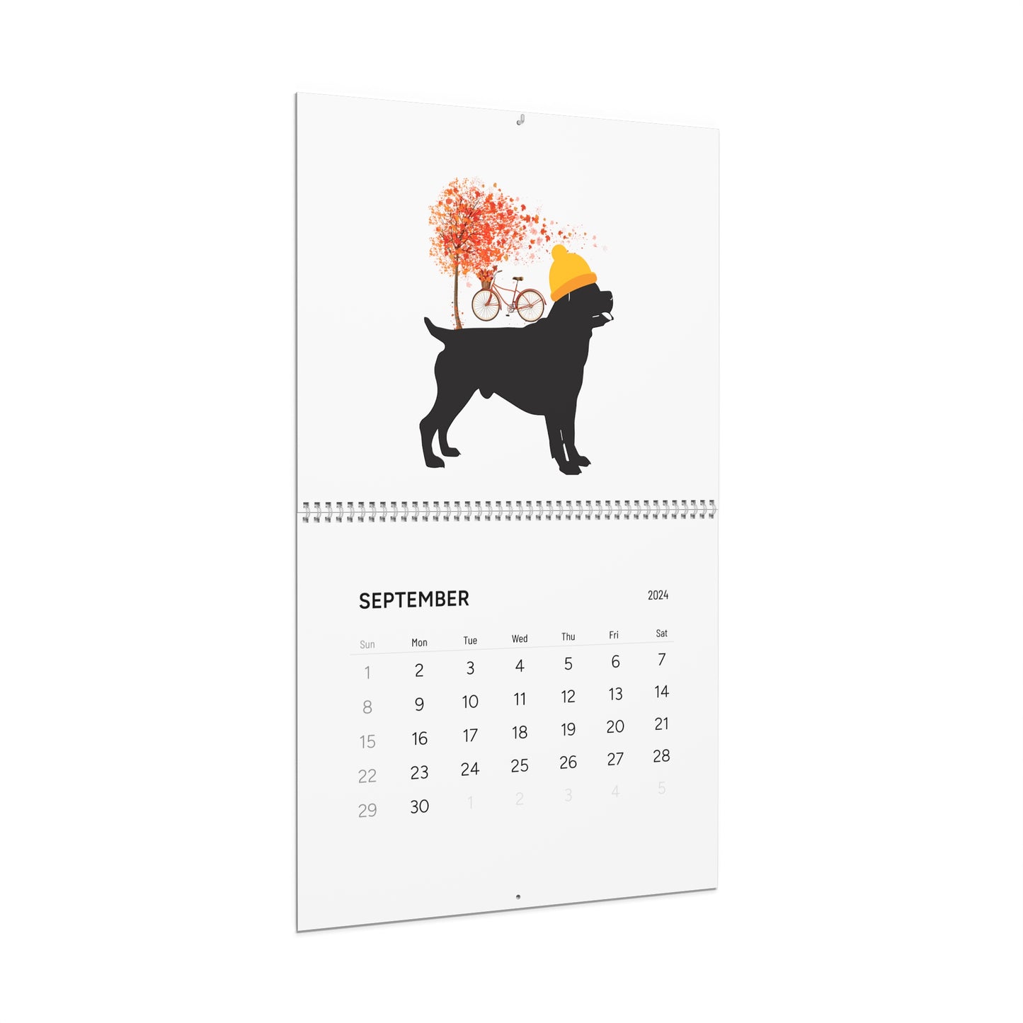 Rottweiler Wall Calendar 2024