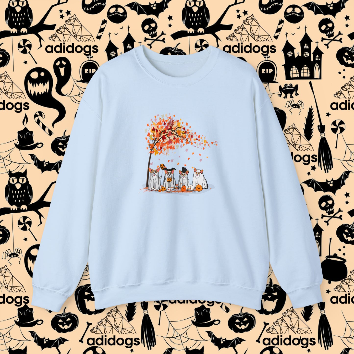 Corgi Fall Vibes Halloween Sweatshirts