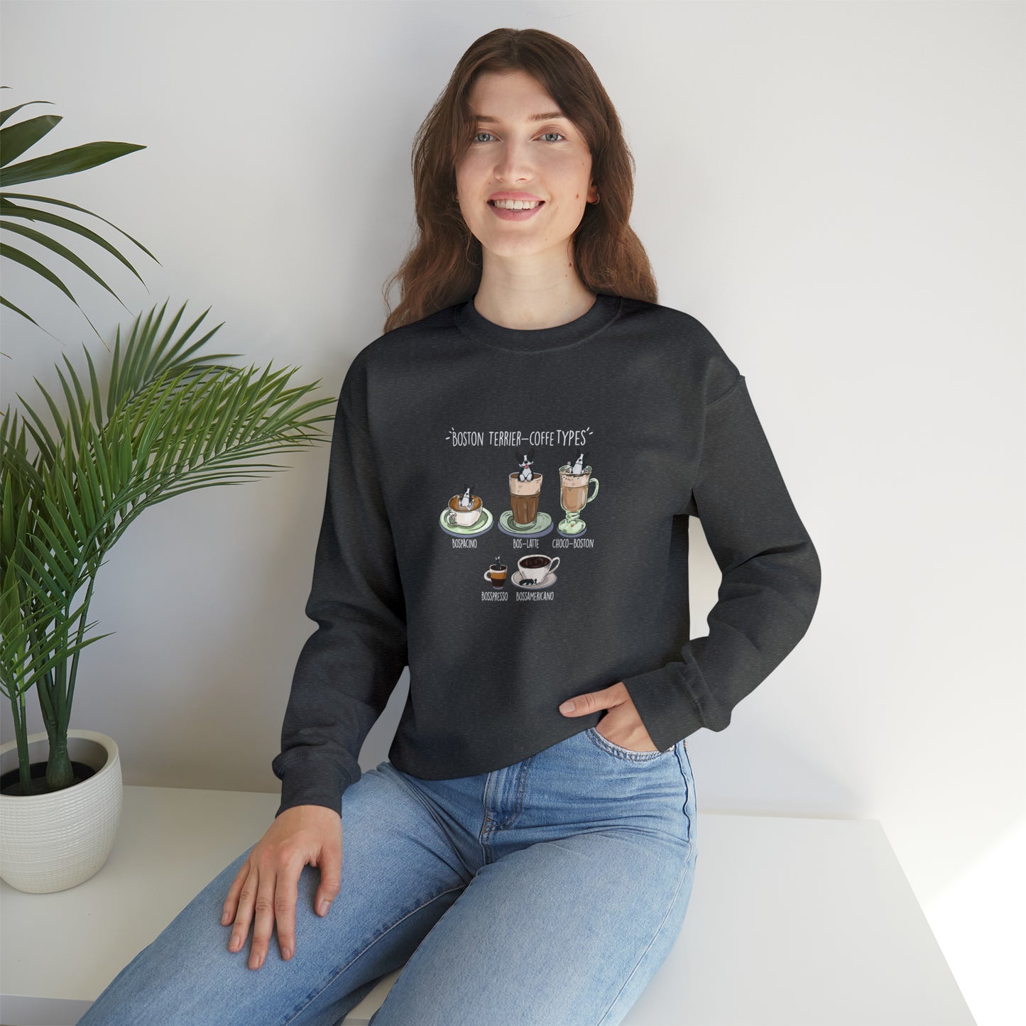 Boston Terrier Lovers Coffee Sweatshirts