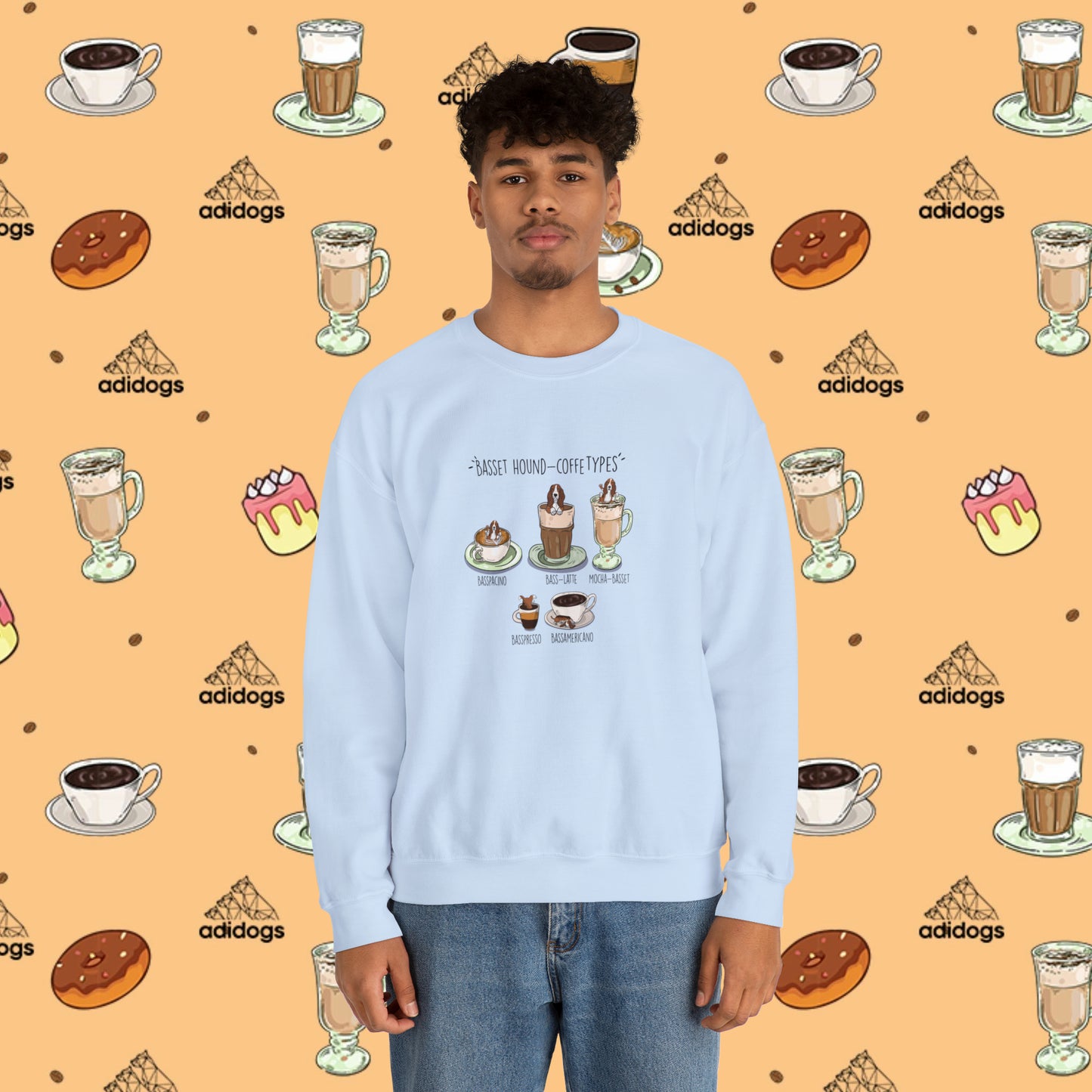 Basset Hound Lovers Coffee Sweatshirts