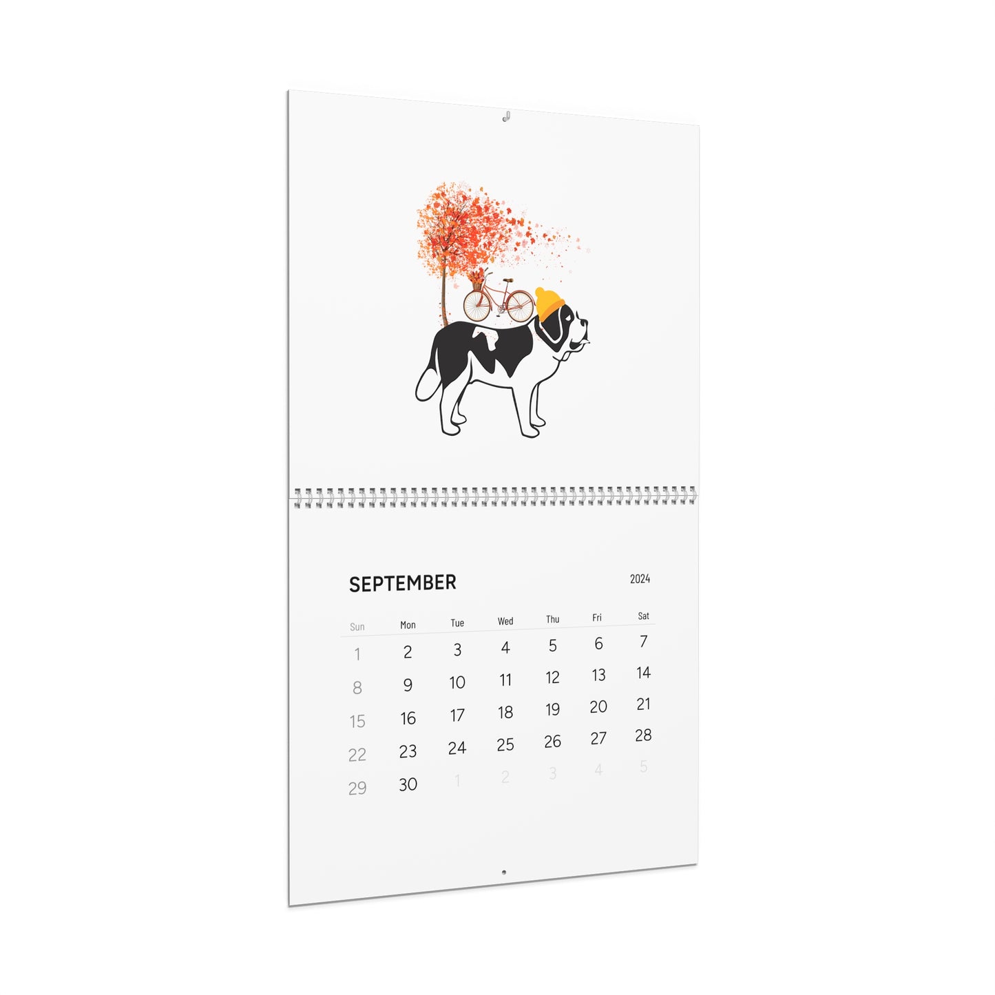 Saint Bernard Wall Calendar 2024