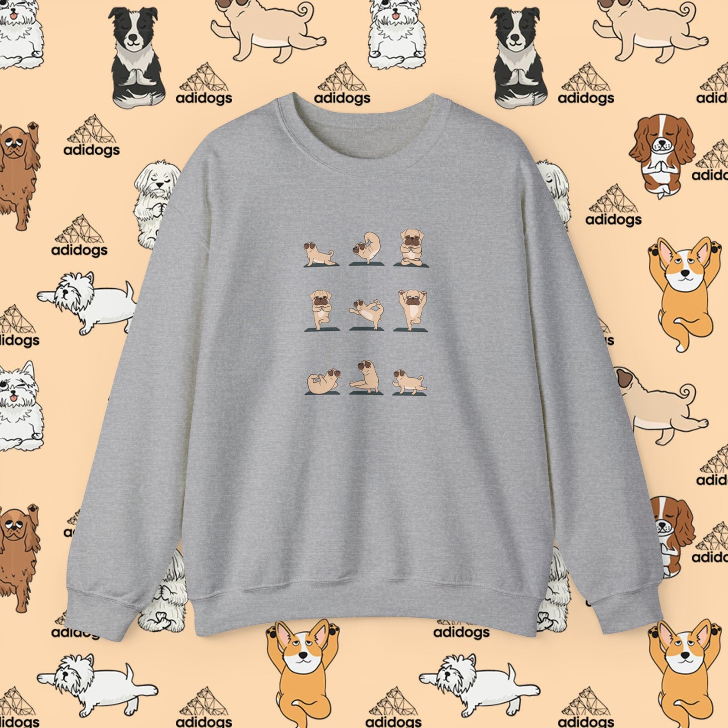 Pug Yoga Sweatshirts