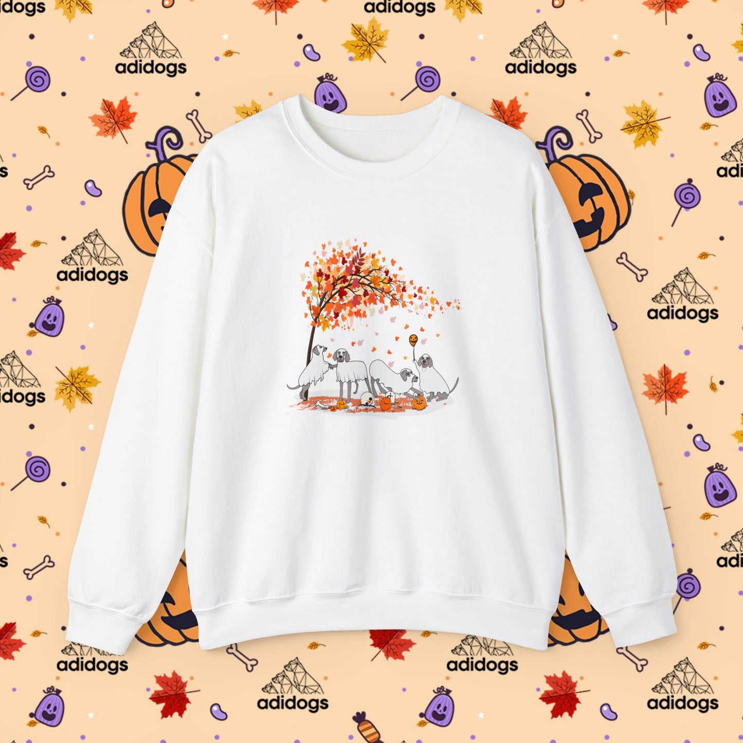 Fall Vibes Weimaraner Halloween Sweatshirts