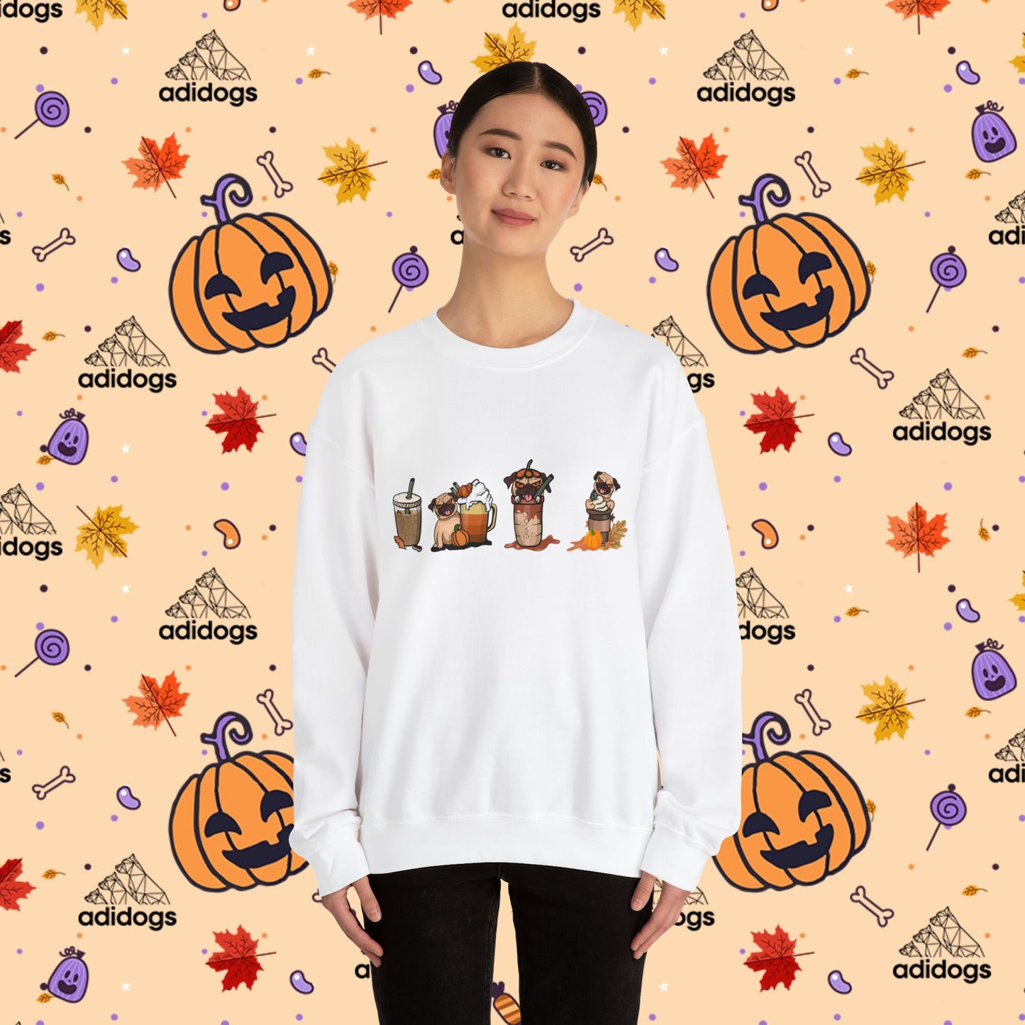 Pug Pumpkin Spice Latte Sweatshirts