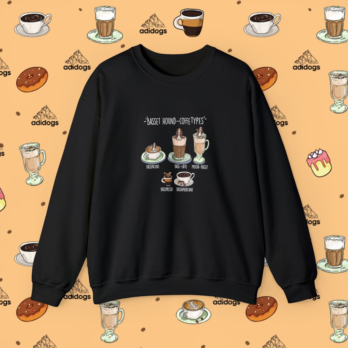 Basset Hound Lovers Coffee Sweatshirts