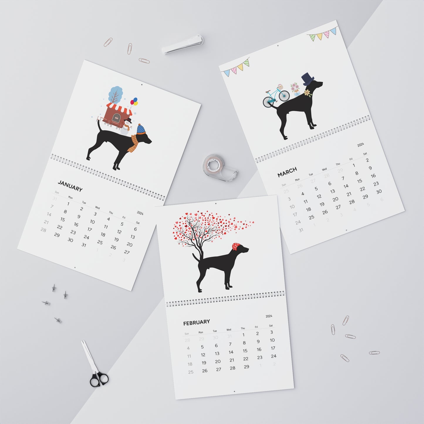 Gs Pointer Wall Calendar 2024