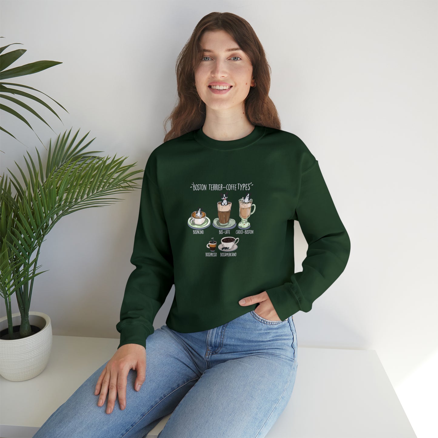 Boston Terrier Lovers Coffee Sweatshirts