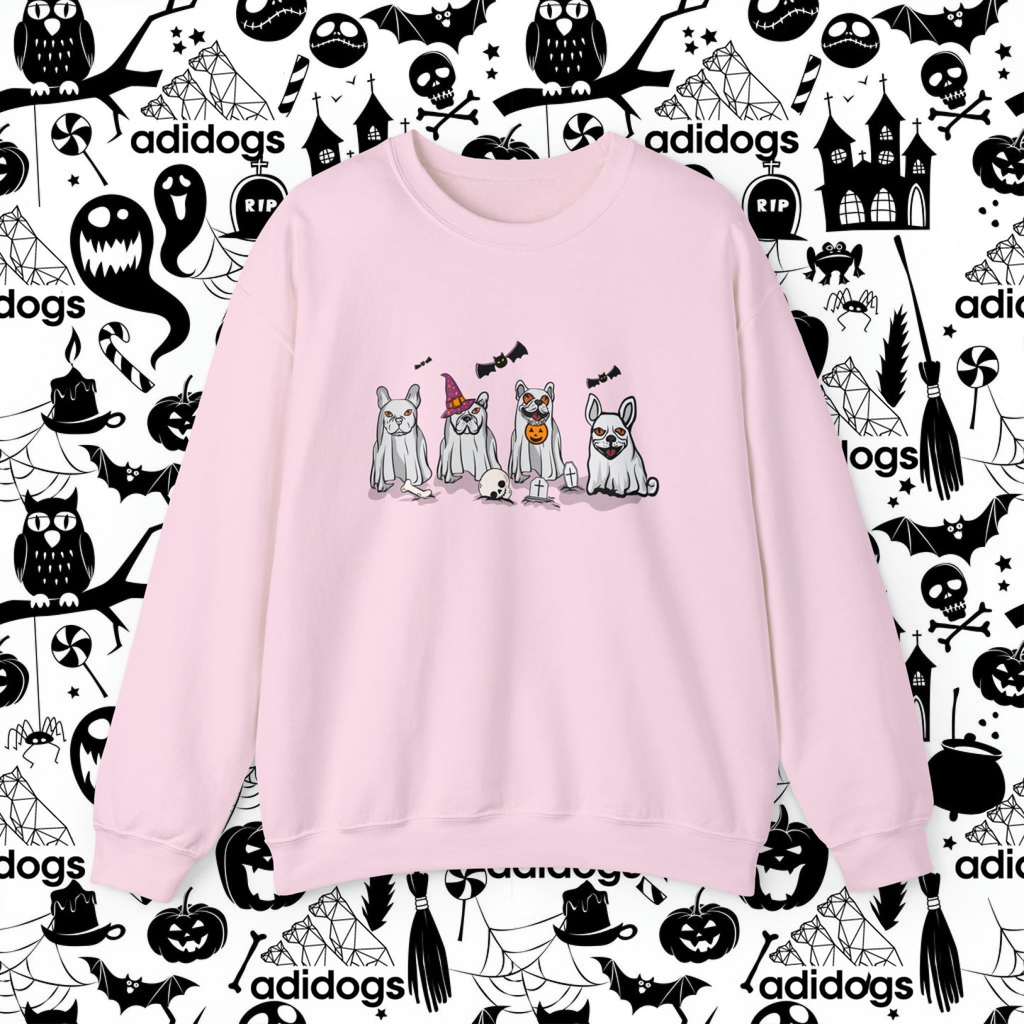 Frenchie Boo Ghost Halloween Sweatshirts