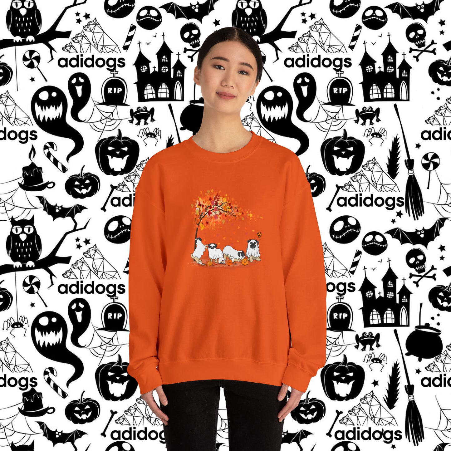 Pug Fall Vibes Halloween Sweatshirts