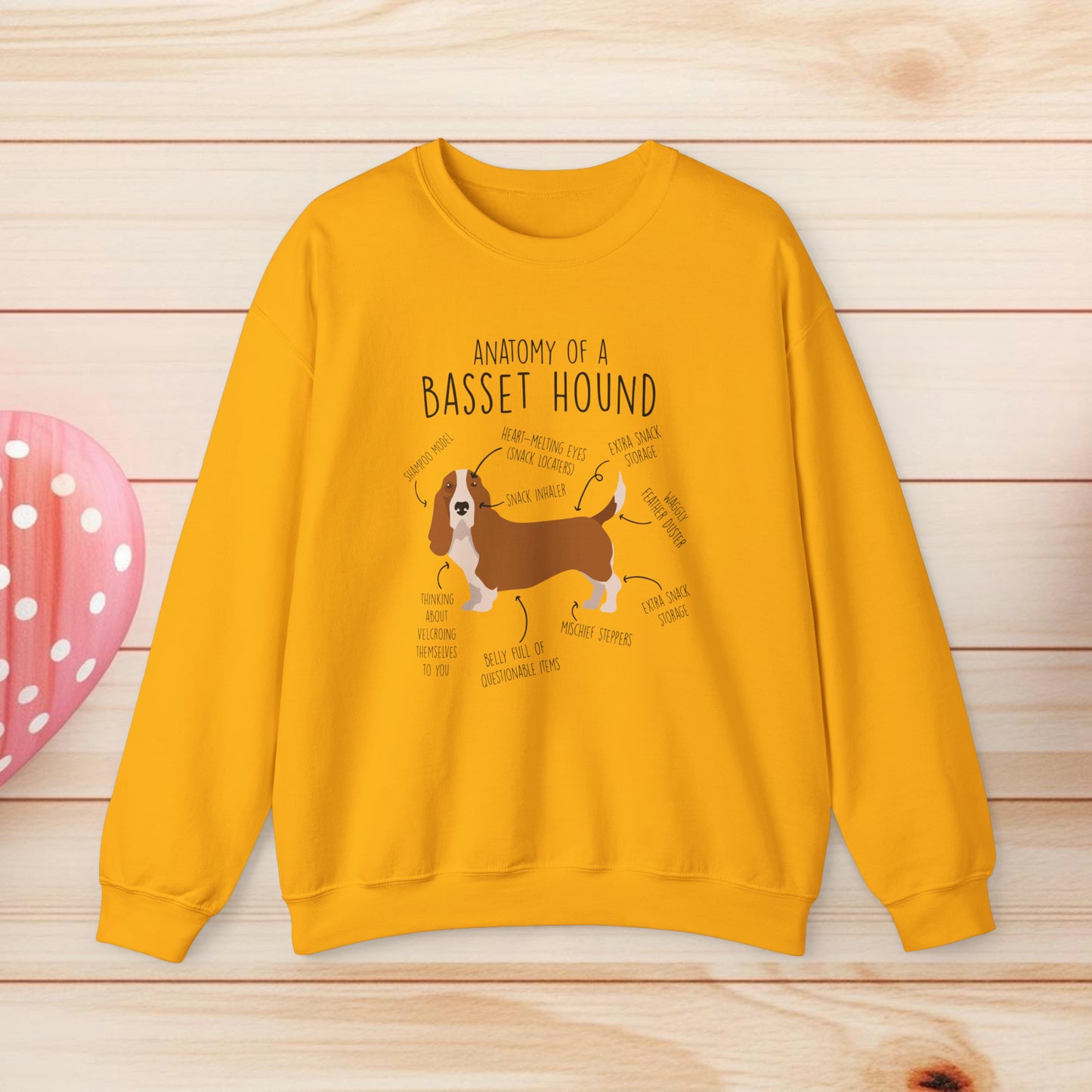 Anatomy Of A Basset Hound Shirts & Gifts