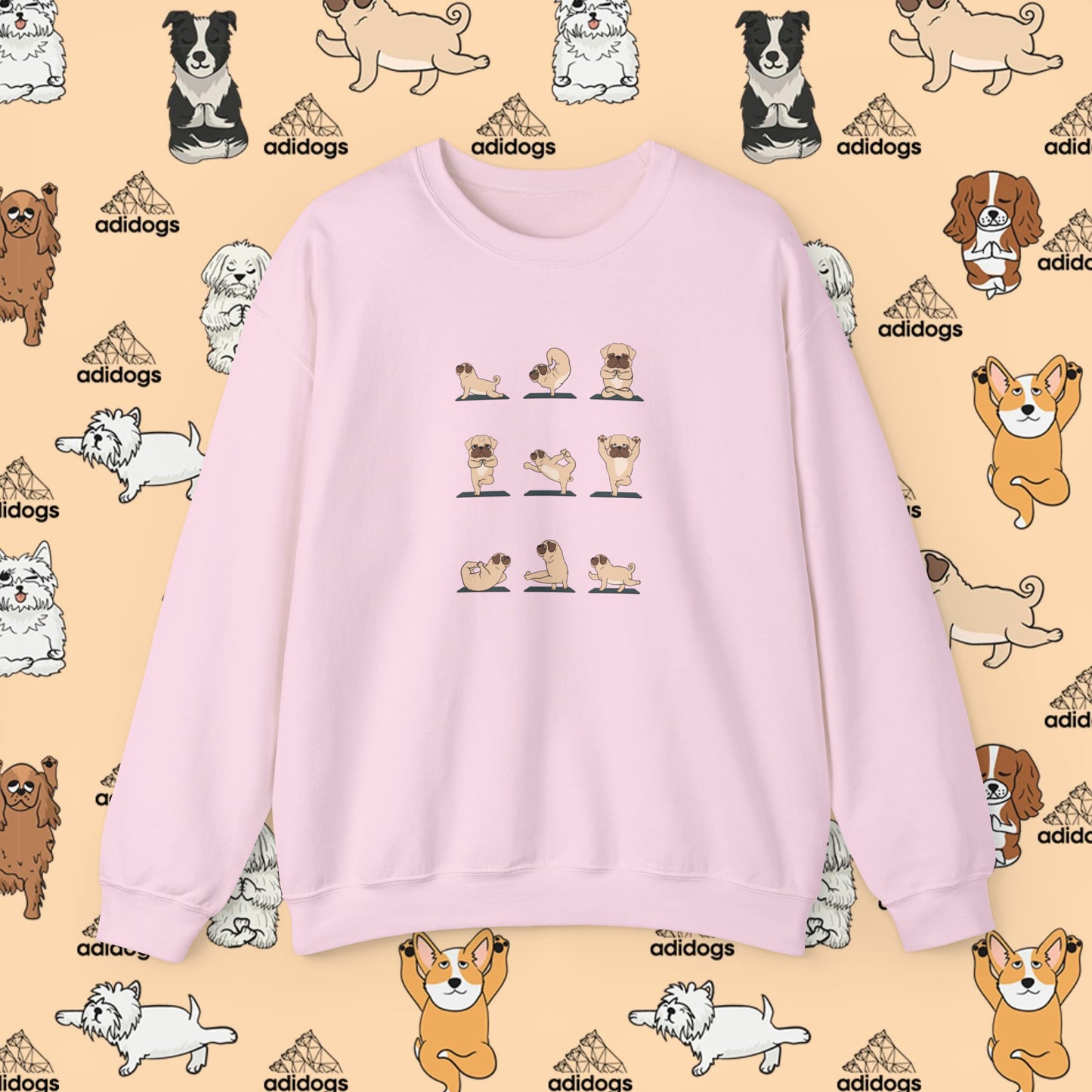 Pug Yoga Sweatshirts