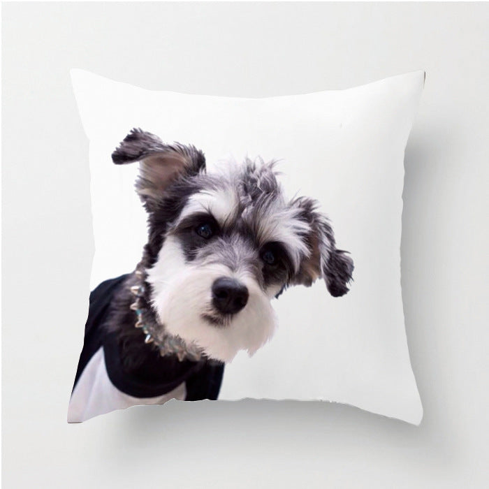 Indoor Schnauzer pillow