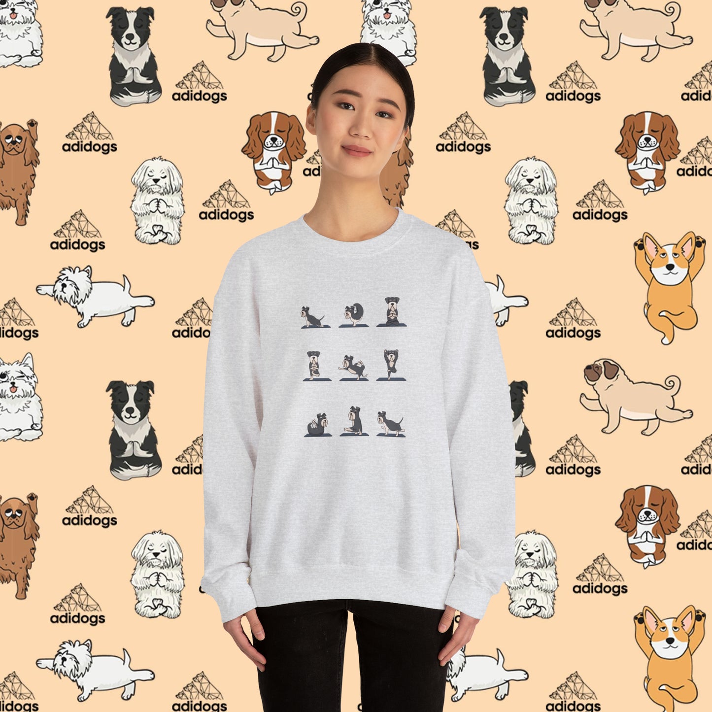 Schnauzer Yoga Sweatshirts