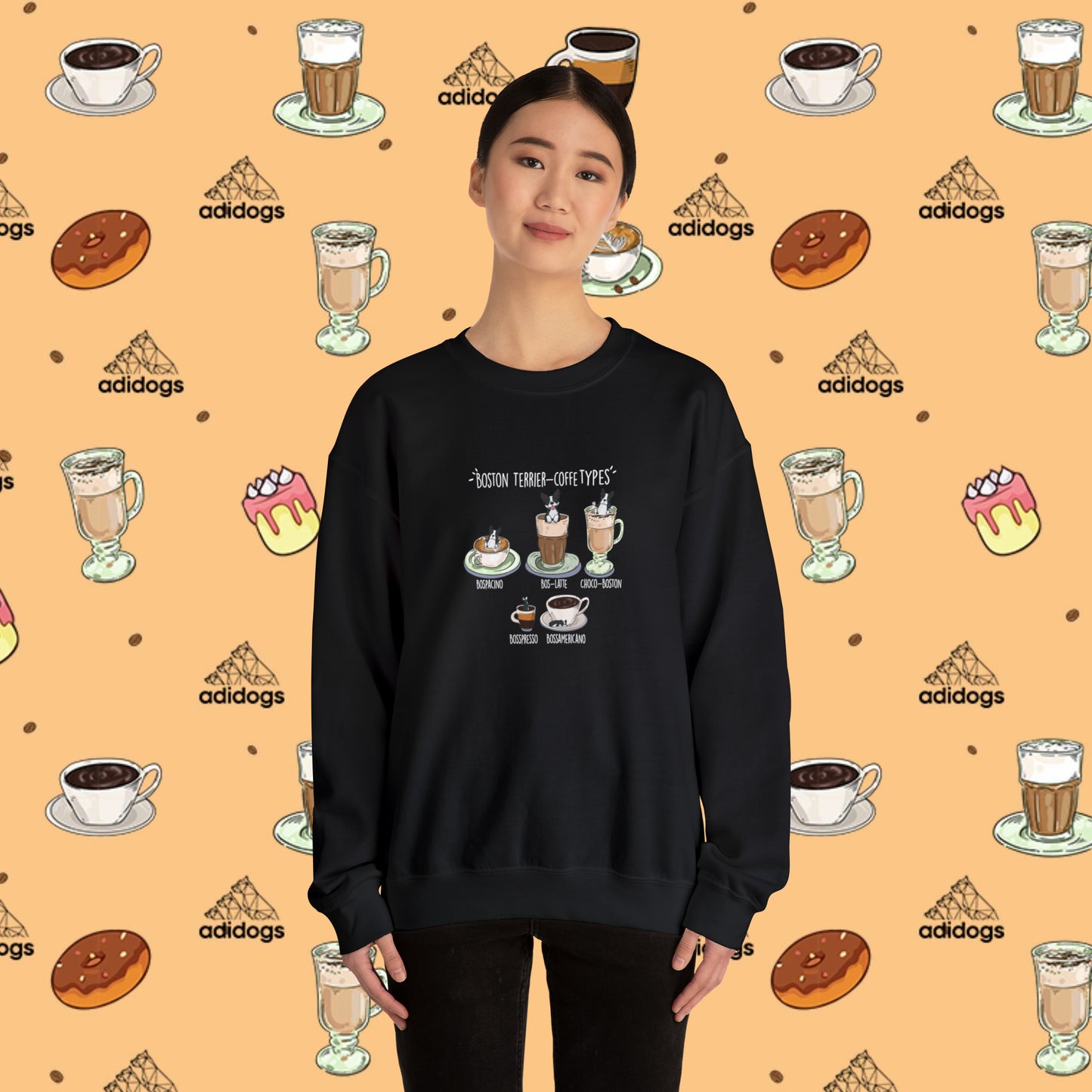 Boston Terrier Lovers Coffee Sweatshirts