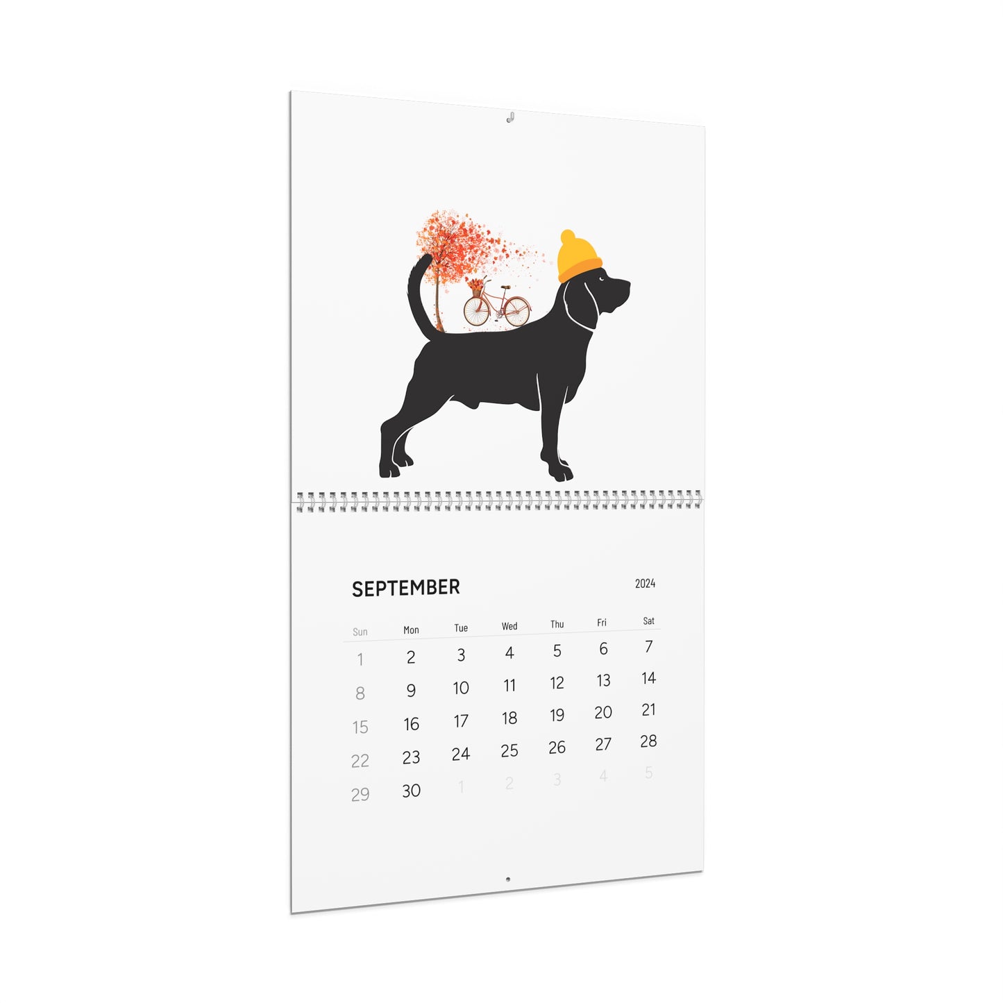 Beagle Wall Calendar 2024