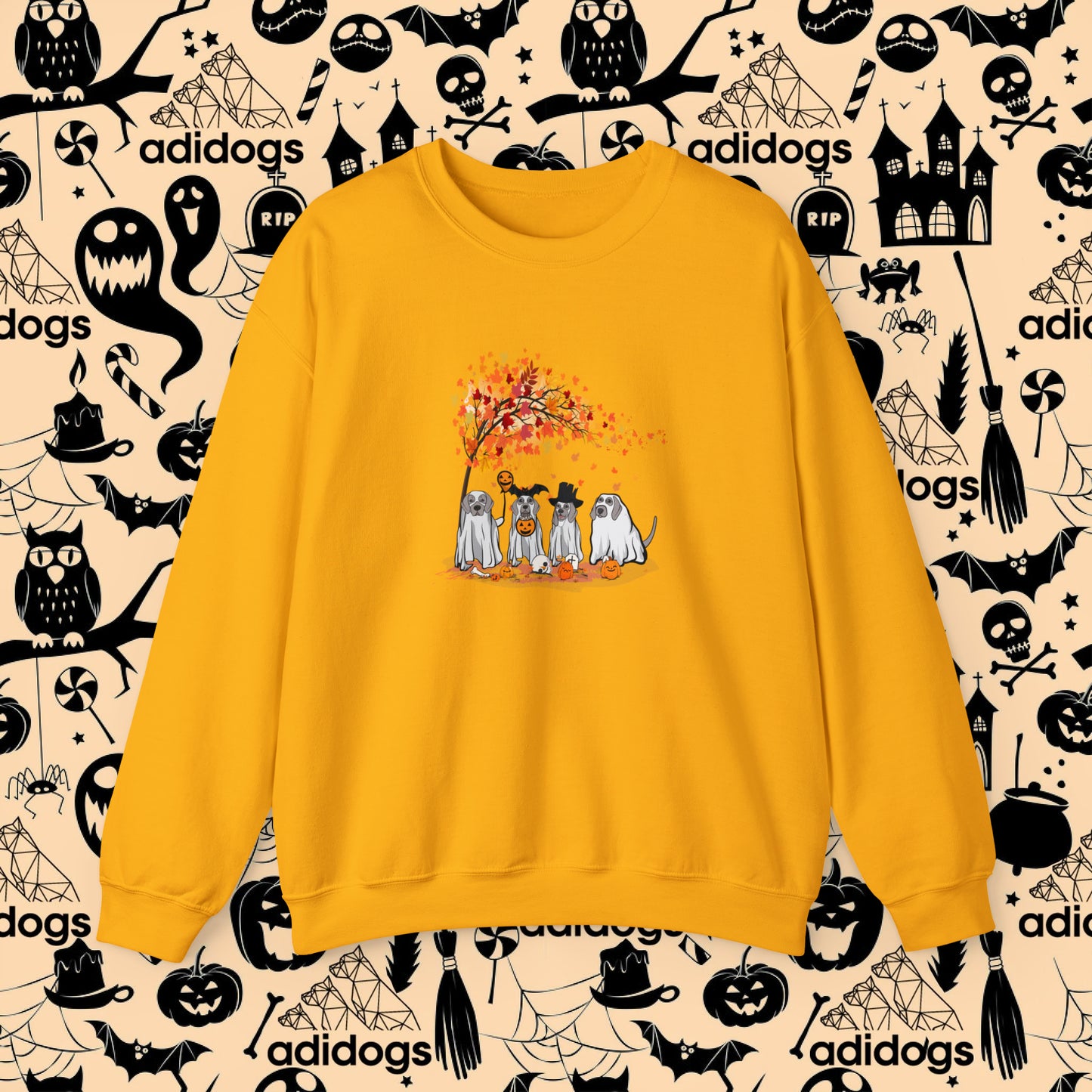 Weimaraner Fall Vibes Halloween Sweatshirts