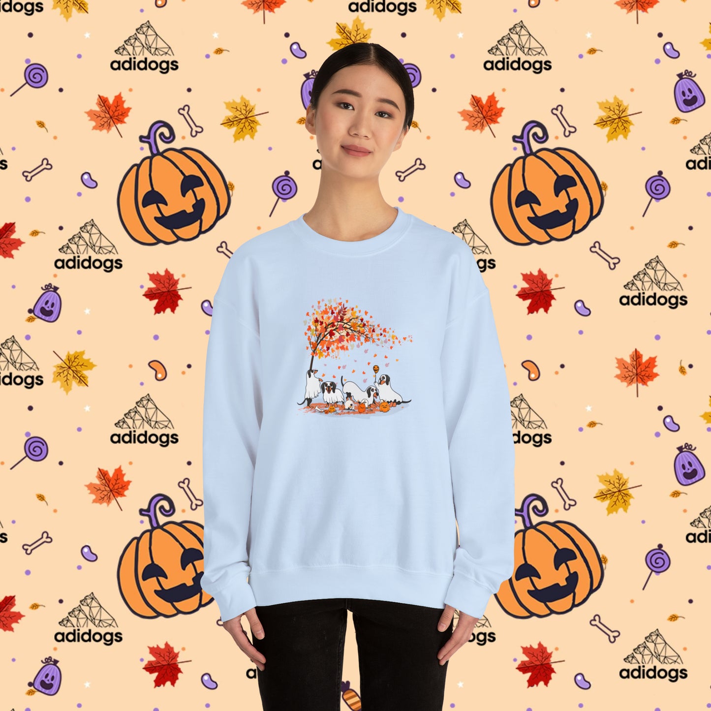 Fall Vibes Dachshund Halloween Sweatshirts