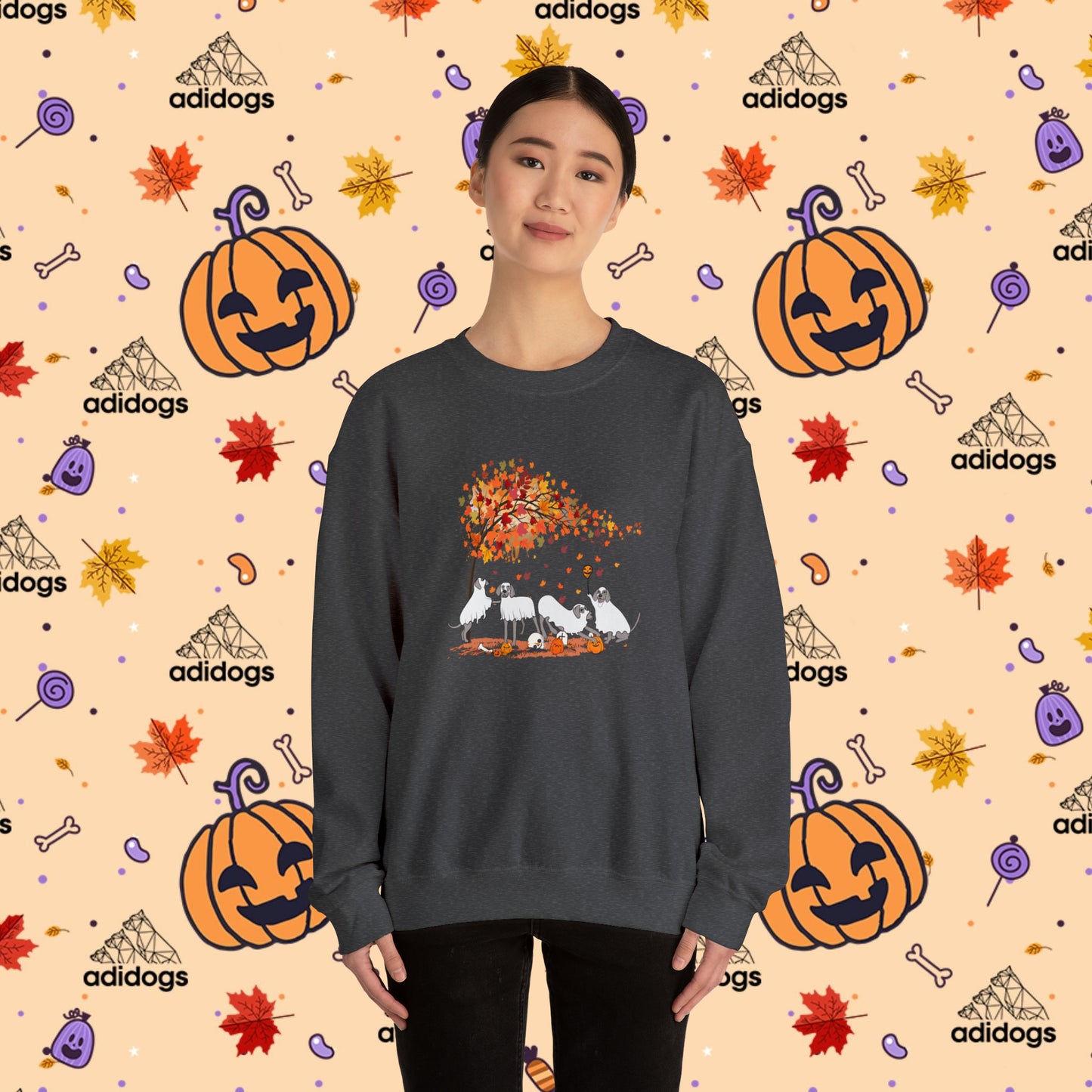 Fall Vibes Weimaraner Halloween Sweatshirts