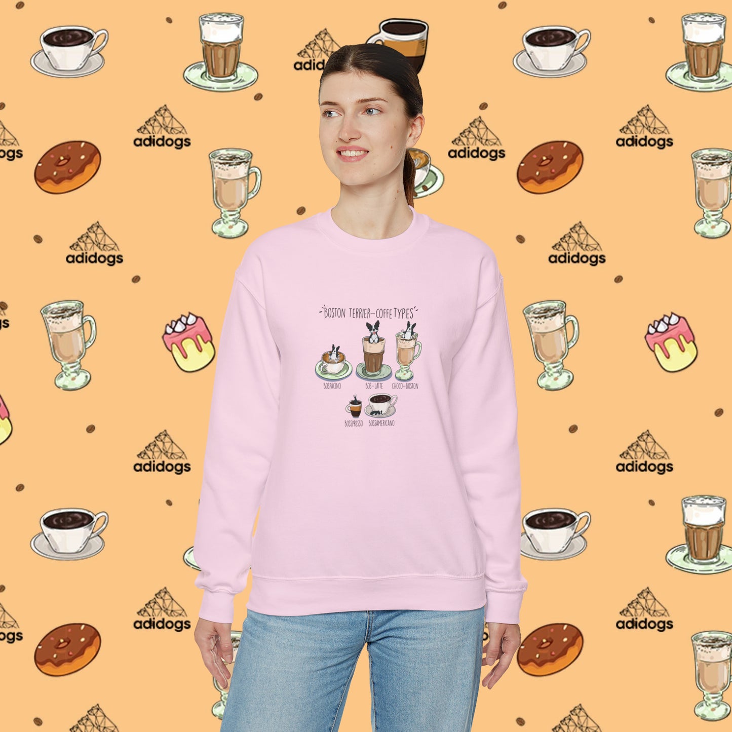 Boston Terrier Lovers Coffee Sweatshirts