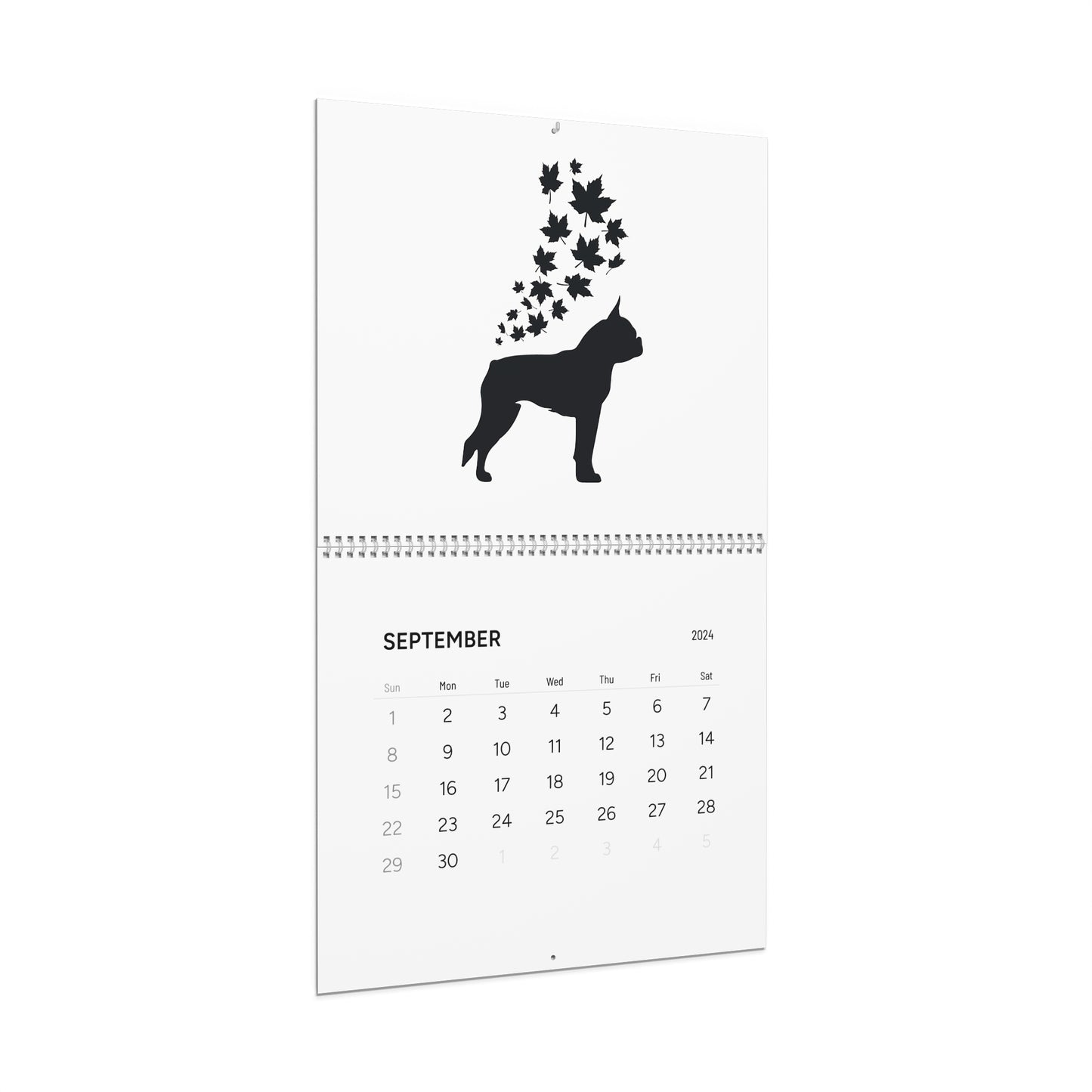 Boston Terrier Calendar 2024