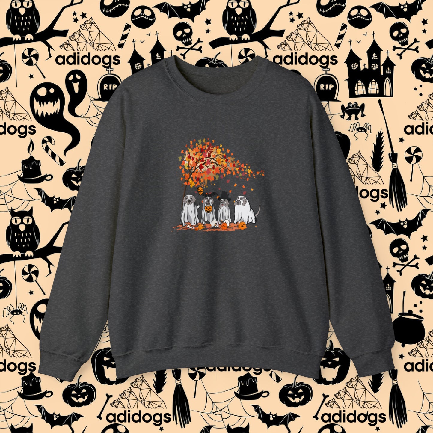 Weimaraner Fall Vibes Halloween Sweatshirts