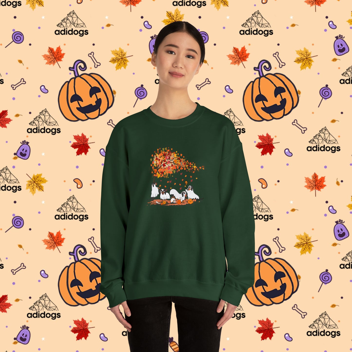 Fall Vibes Dachshund Halloween Sweatshirts