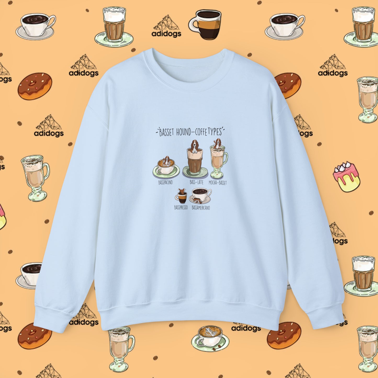 Basset Hound Lovers Coffee Sweatshirts