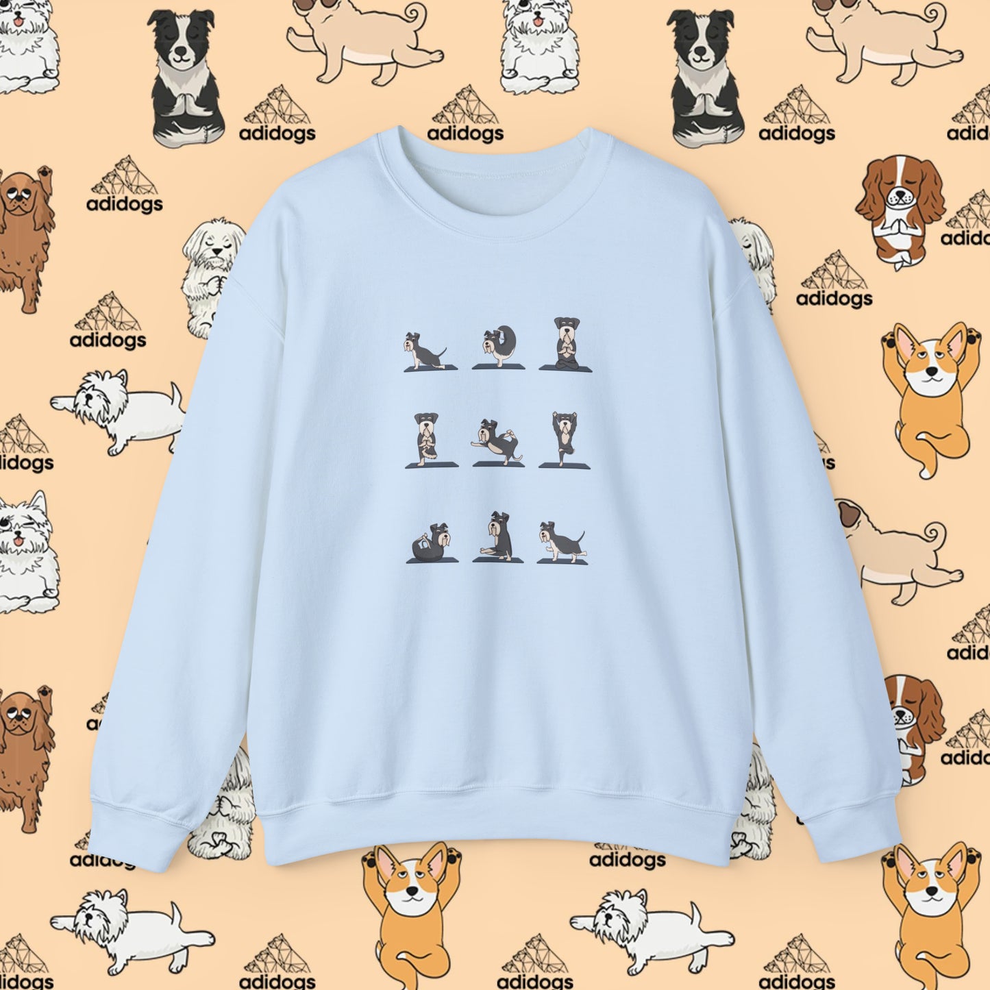 Schnauzer Yoga Sweatshirts