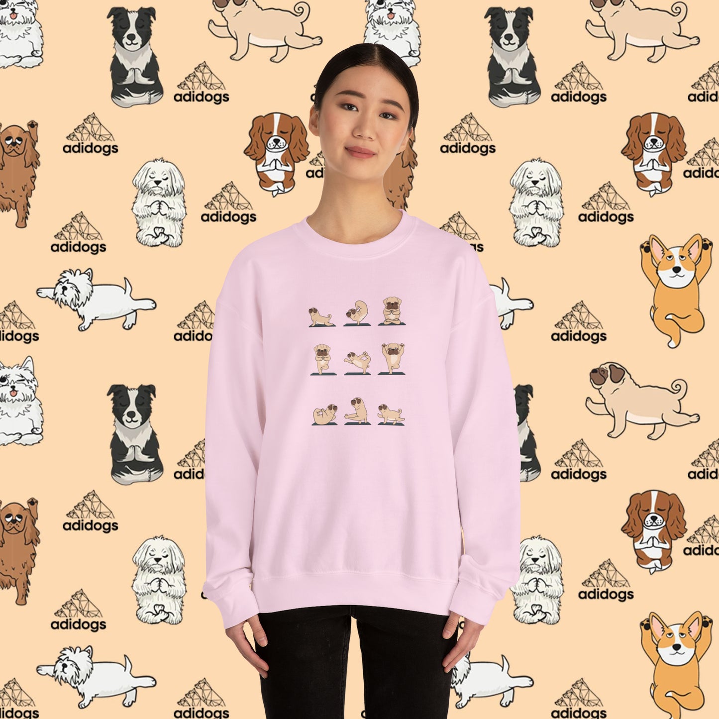 Pug Yoga Sweatshirts