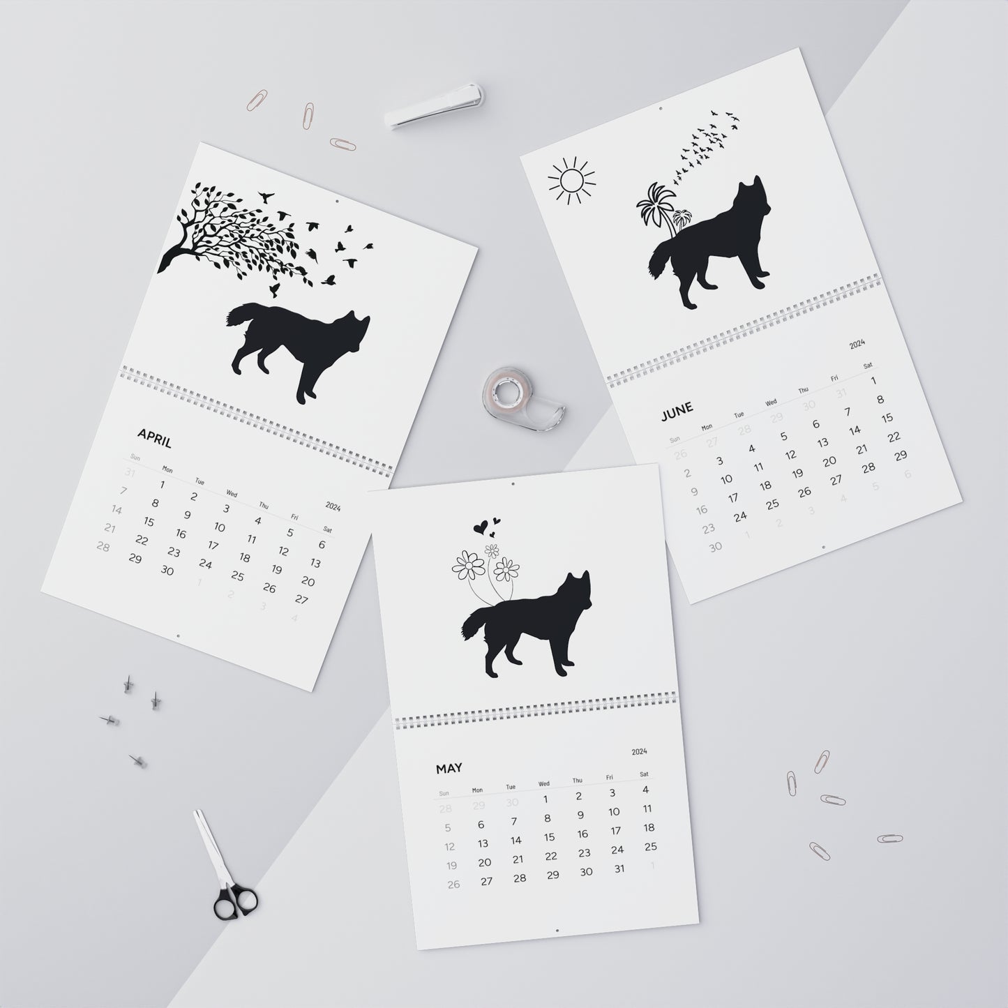 German Shepherd Calendar 2024