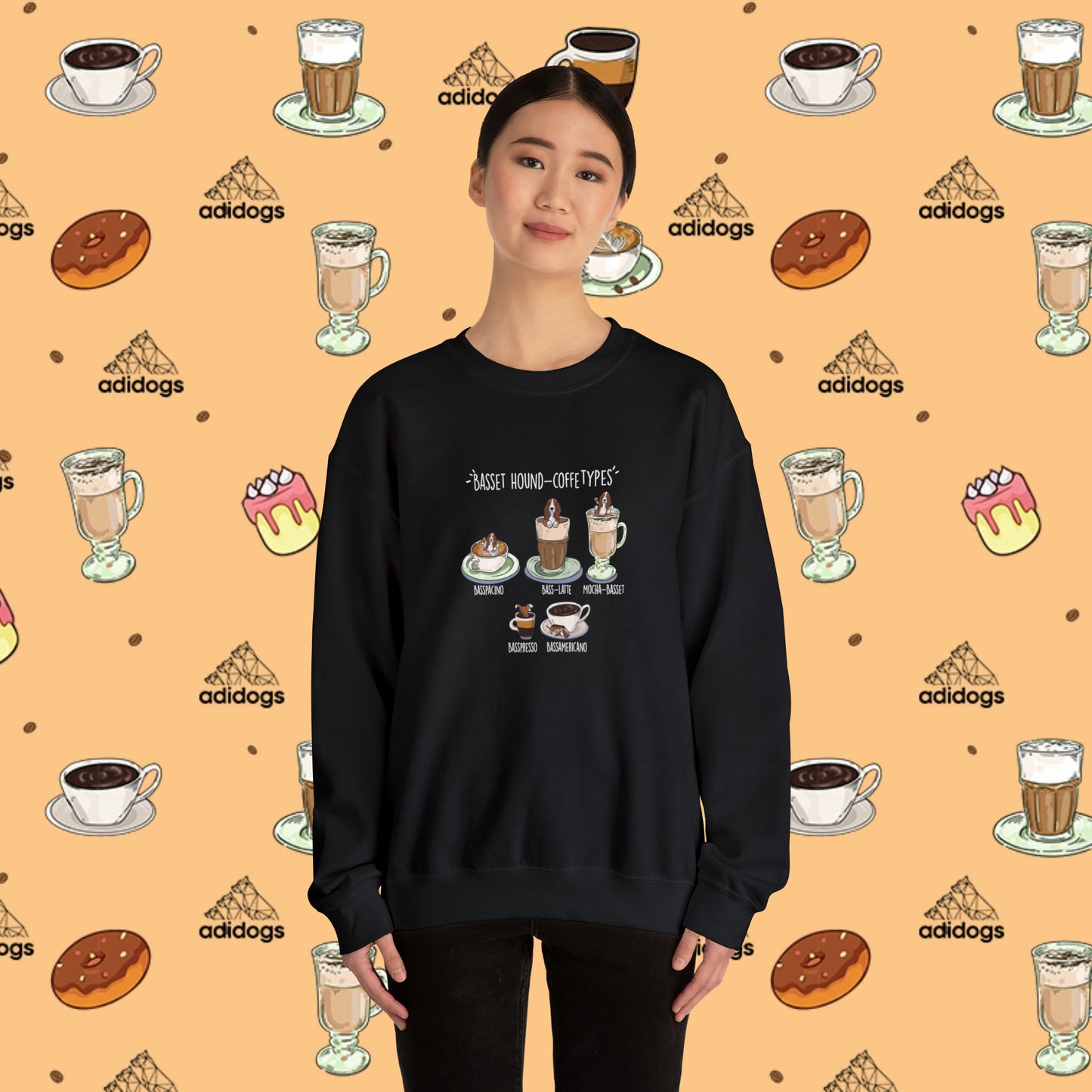 Basset Hound Lovers Coffee Sweatshirts