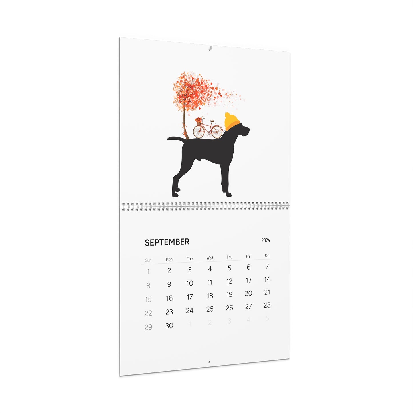 Vizsla Wall Calendar 2024