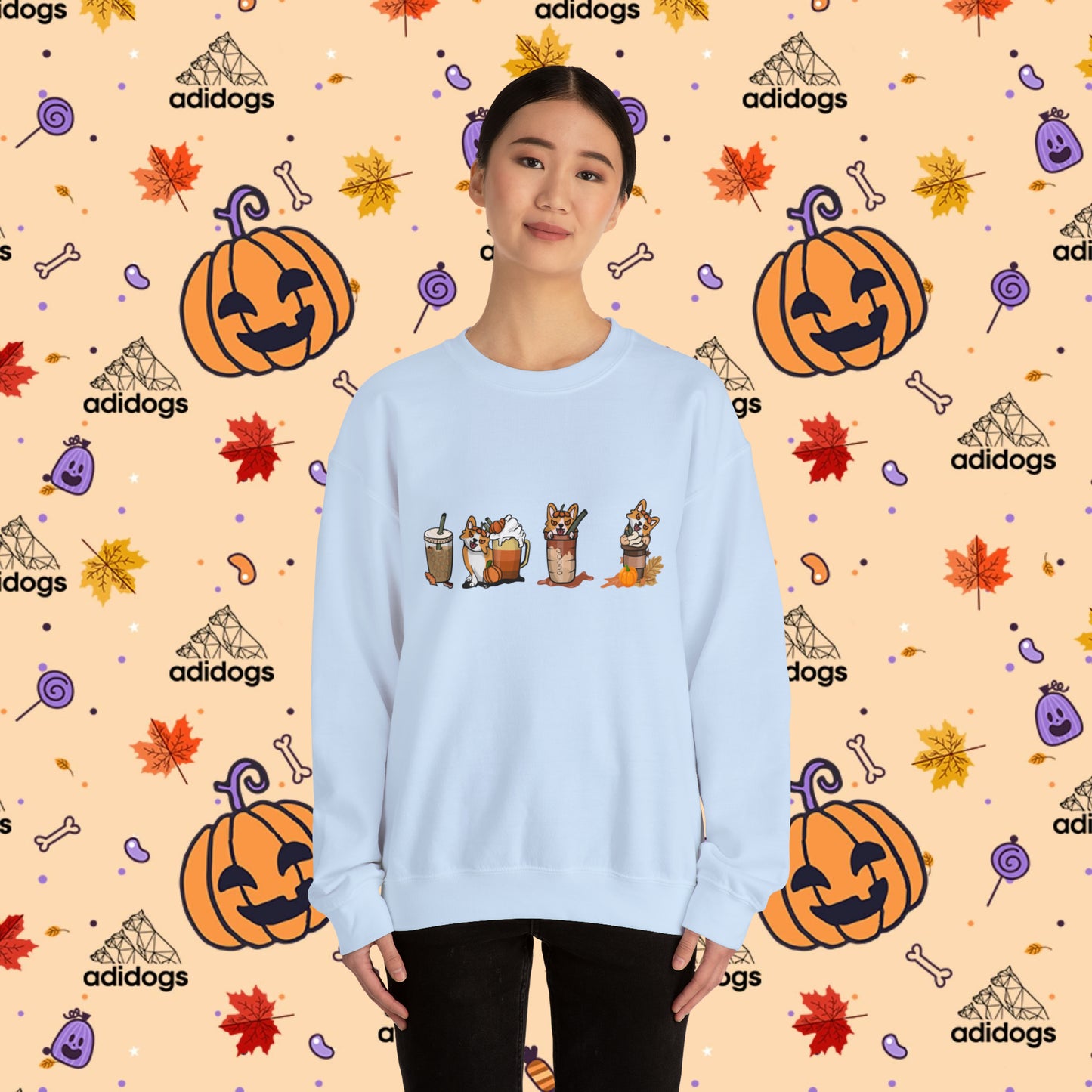 Corgi Pumpkin Spice Latte Sweatshirts