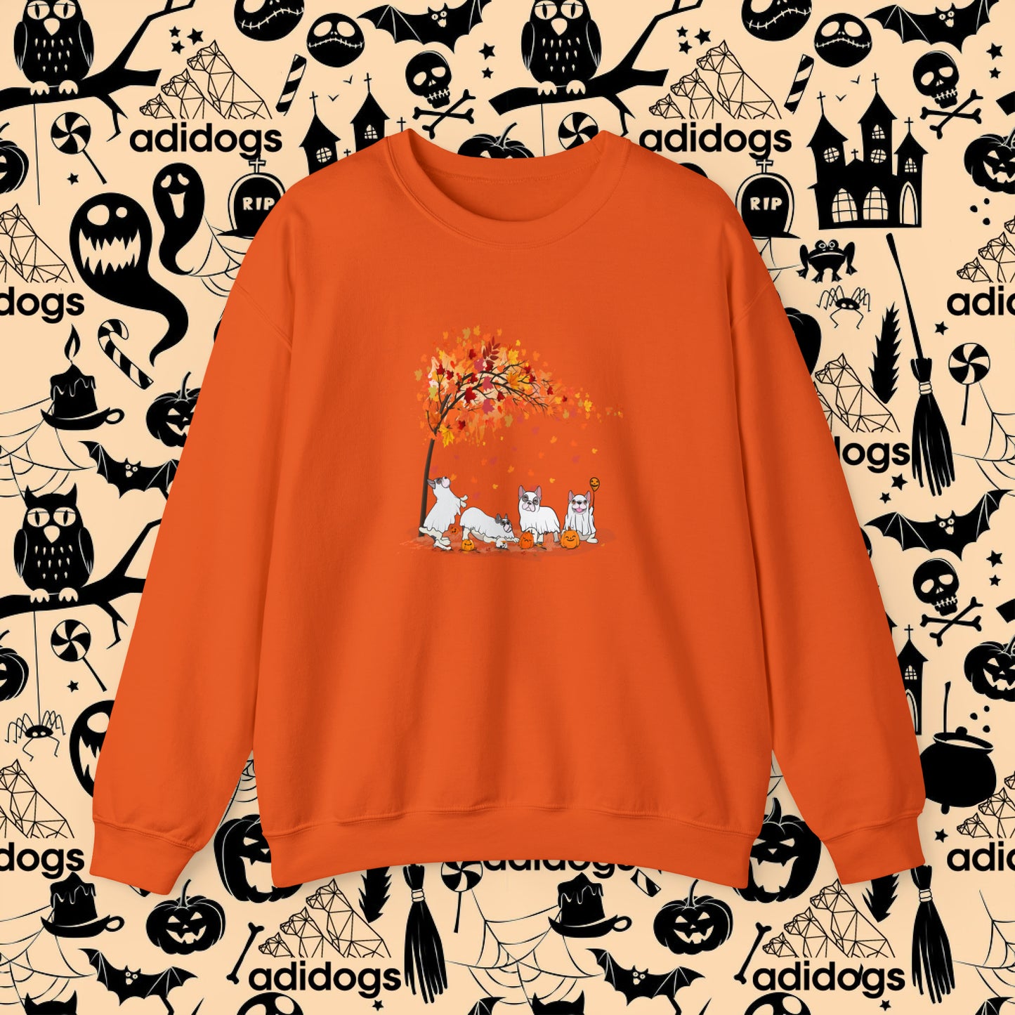 Frenchie Fall Vibes Halloween Sweatshirts