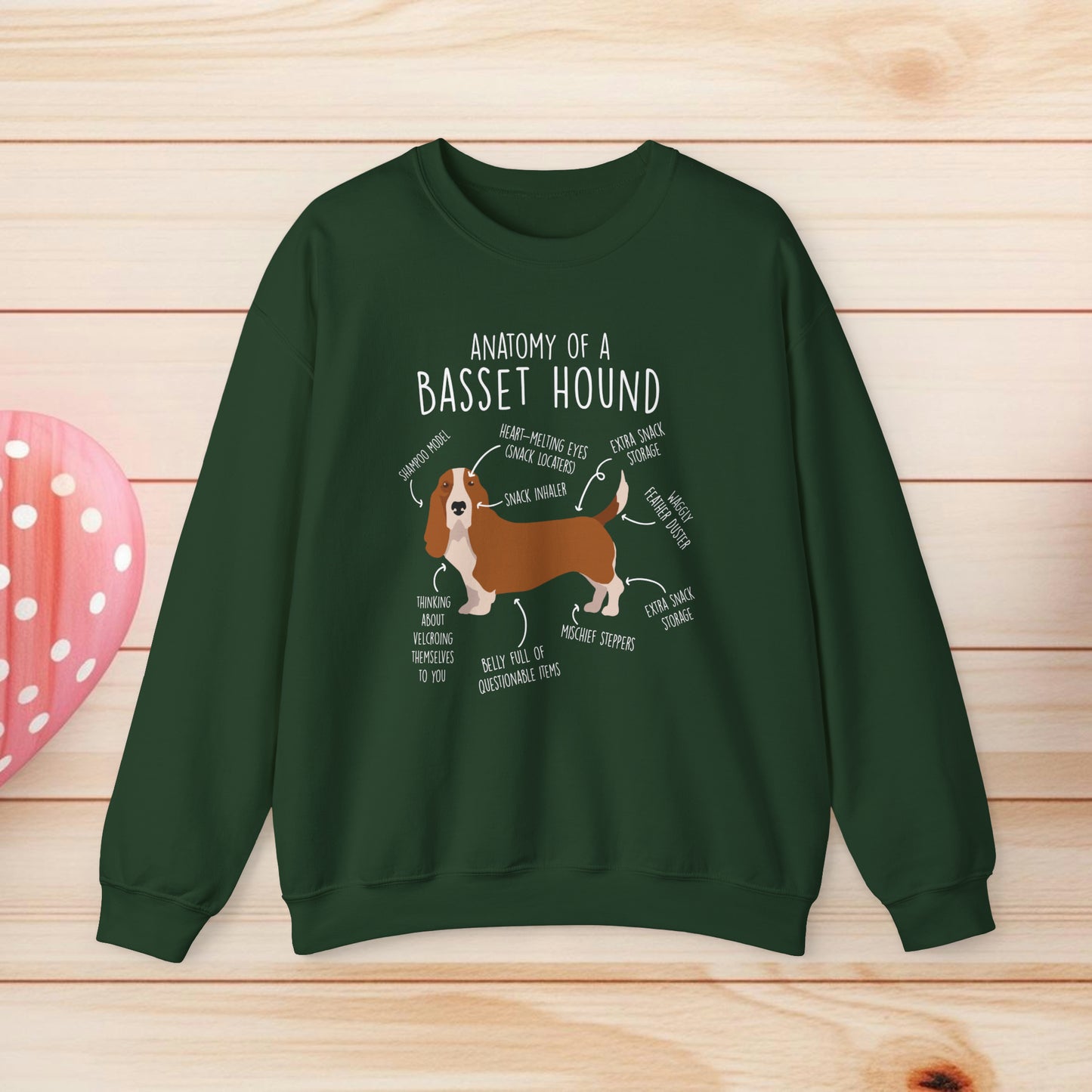 Anatomy Of A Basset Hound Shirts & Gifts