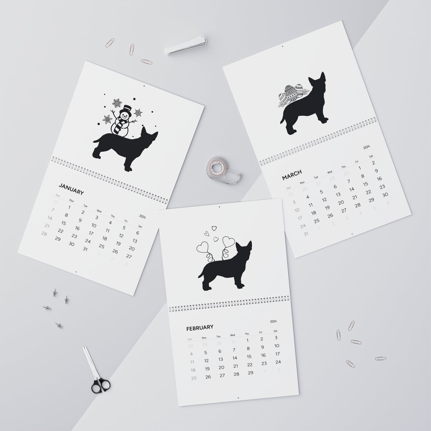 Bull Terrier Calendar 2024