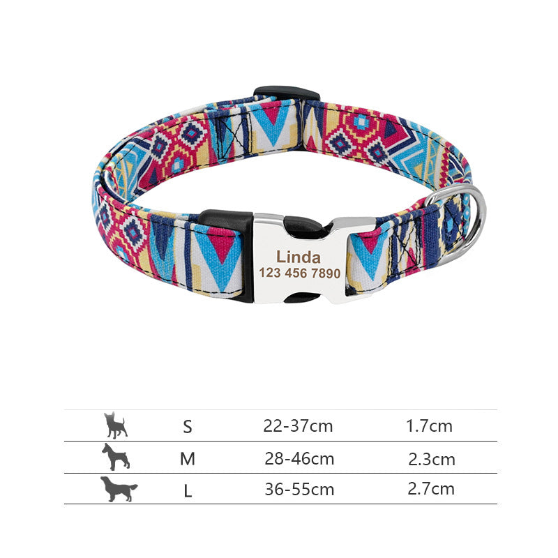 Personalized dog collar