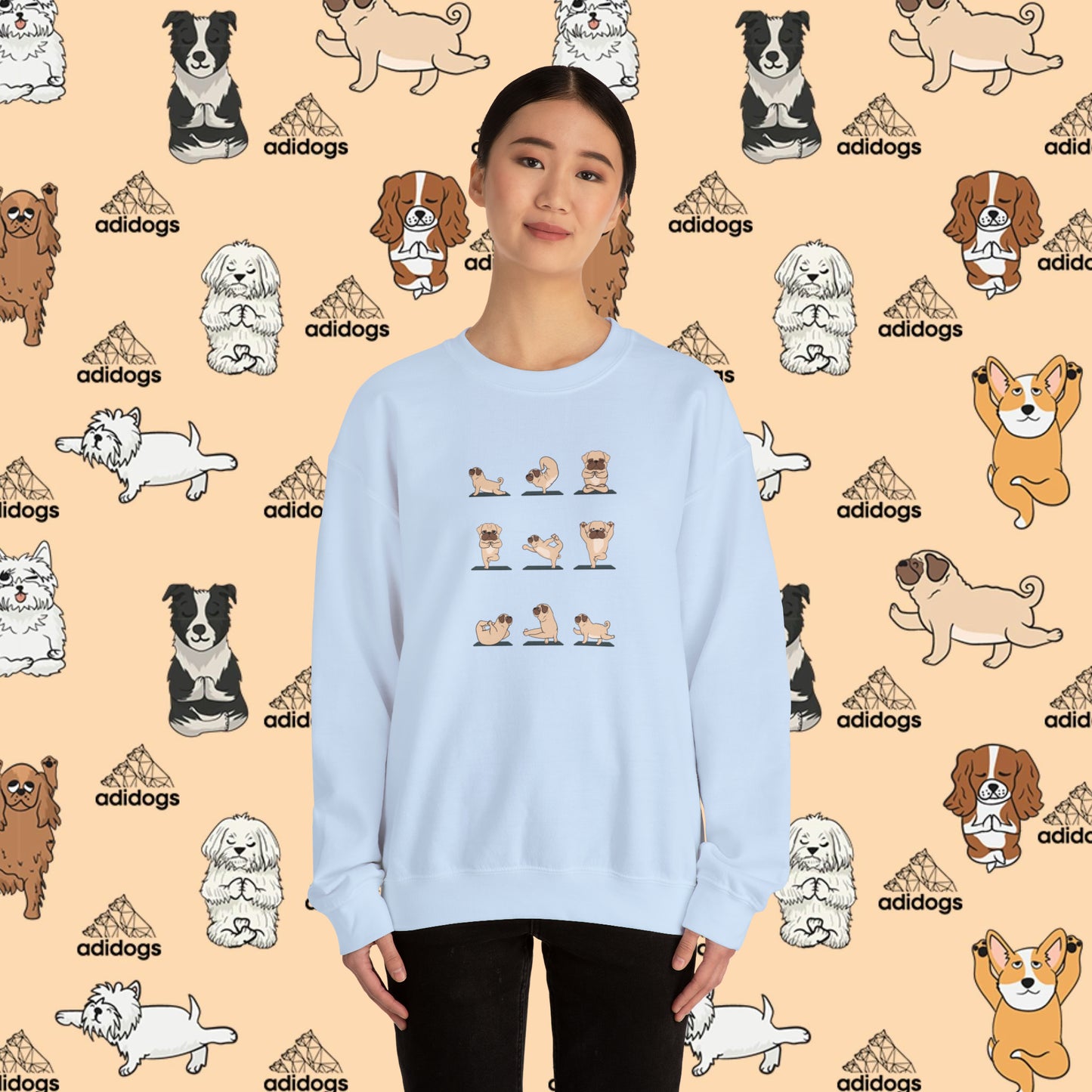 Pug Yoga Sweatshirts