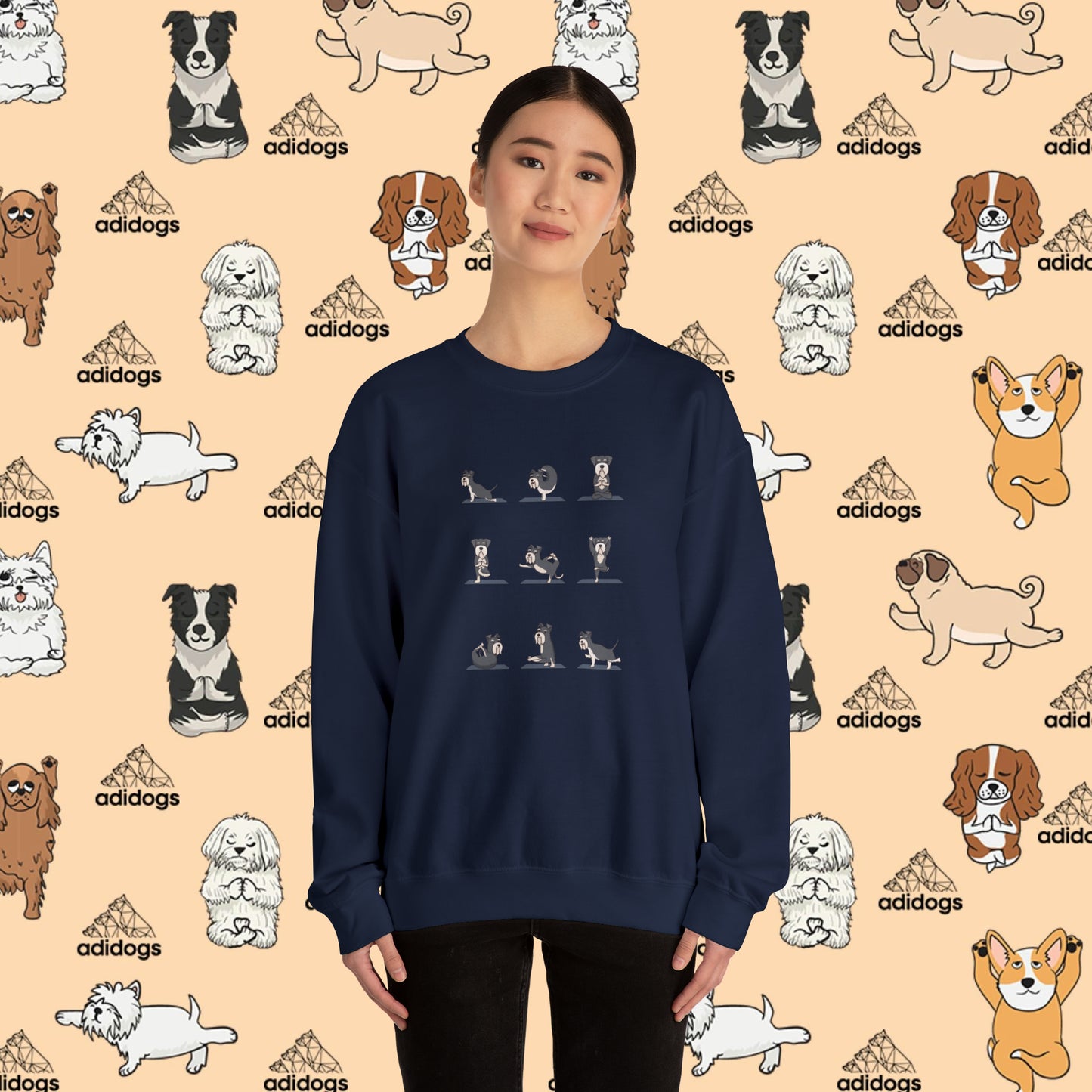 Schnauzer Yoga Sweatshirts